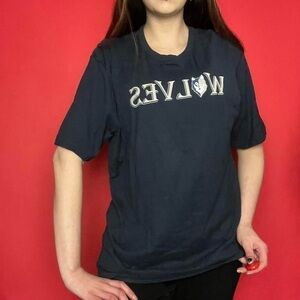 Wolves sports team tee shirt 💙🤍​​​​​​​​​​​​​​​​